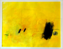 gemaltes Bild in Gelb